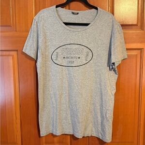 Fendi T-Shirt. Gray size EU 56. Fits like XL